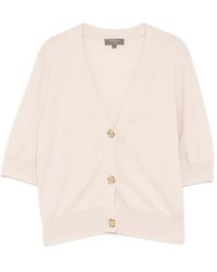 N.Peal Cashmere - Short-Sleeved Cardigan - Lyst