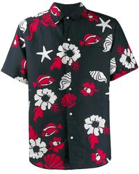 Thom Browne - Rwb Multi Heavy Voile Short Sleeve Shirt - Lyst