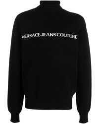 Versace - Maglione a collo alto con stampa - Lyst