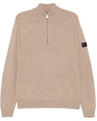 Peuterey - Trebe Half-Zip Logo-Patch Sweater - Lyst