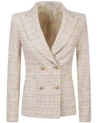 Tagliatore - Chaqueta De Tweed Con Botones - Lyst