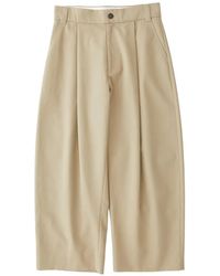 Studio Nicholson - Sorte Geplooide Broek - Lyst