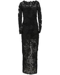 Tom Ford - Robe Longue À Fleurs En Dentelle - Lyst