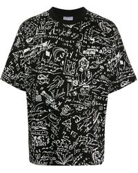 Marcelo Burlon - Camiseta con motivo de garabatos - Lyst