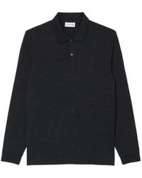Lacoste - Regular Fit Long Sleeved Wool Polo Shirt - Lyst