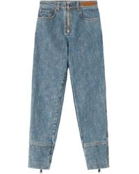 Lanvin - Five-Pockets Zip Jeans - Lyst