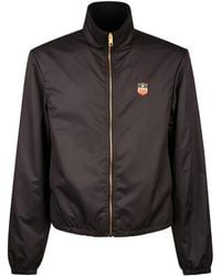 Bally - Logo-Appliqué High-Neck Windbreaker - Lyst