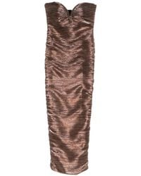 retroféte - Calypsa Ruched Midi Dress - Lyst