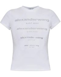 Alexander Wang - Hotfix-Logo T-Shirt - Lyst