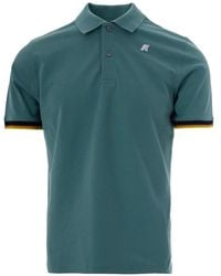 K-Way - Logo-Patch Polo Shirt - Lyst