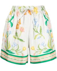 Casablancabrand - All-over Floral Print Shorts - Lyst