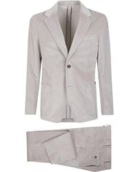 Lardini - Textured single-breasted suit - Lyst