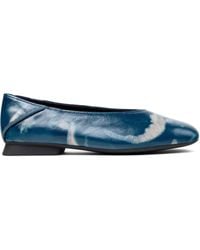 Camper - Casi Myra Cloud-Print Leather Ballet Flats - Lyst