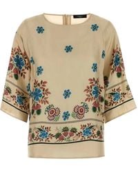 Weekend by Maxmara - Samba Floral-Print Blouse - Lyst