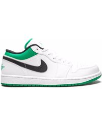 Nike - Air 1 Low "white/lucky Green" Sneakers - Lyst