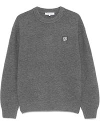 Maison Kitsuné - Medium Ribbed Knit Sweater - Lyst