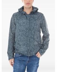 Calvin Klein - Speckled-Print Hooded Jacket - Lyst