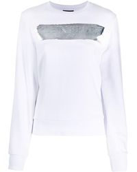 Philipp Plein - Metallic Logo-print Cotton Sweatshirt - Lyst