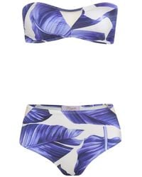 Brigitte Bardot - Bikini con estampado de hojas - Lyst