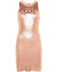 DIESEL - Gebreide Mini-jurk - Lyst