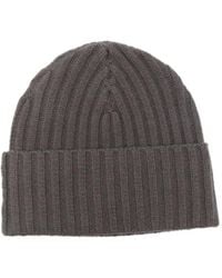 Liska - Gerippte Kaschmirbeanie - Lyst