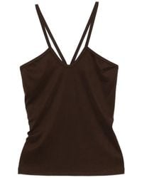 Imperial - V-Neck Spaghetti-Strap Top - Lyst