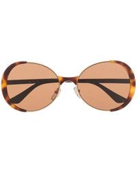 Marni - Tortoiseshell-Effect Round-Frame Sunglasses - Lyst