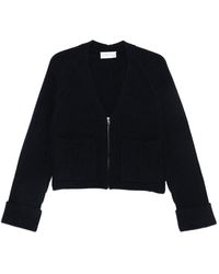 Christian Wijnants - Kavari Ribbed-Knit Zip-Up Cardigan - Lyst