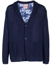 Bob - Floral-Panel Knit Cardigan - Lyst