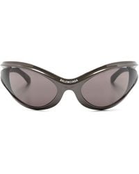 Balenciaga - Dynamo Wrap Sonnenbrille mit Oversized-Gestell - Lyst