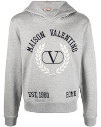 Valentino Garavani - Hoodie mit VLOGO-Stickerei - Lyst