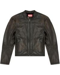 DIESEL - L-carver レザージャケット - Lyst