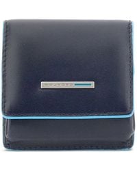 Piquadro - Button-Fastening Leather Wallet - Lyst