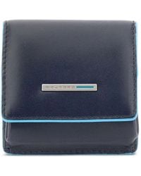 Piquadro - Leren Portemonnee Met Knoopsluiting - Lyst
