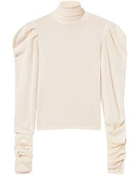 Twinset - Puff-Sleeve Turtleneck Sweater - Lyst