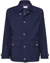 Brunello Cucinelli - Raglan-Sleeve Field Jacket - Lyst