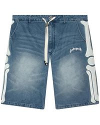 Godspeed - Femur Appliqué Denim Shorts - Lyst