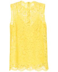 Dolce & Gabbana - レース トップ - Lyst