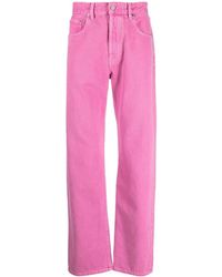 Jacquemus - Logo-Patch Straight-Leg Jeans - Lyst