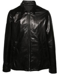 Rick Owens - Giacca Brad In Pelle Di Vitello Nera - Lyst