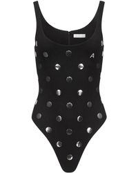 Area - Polka Dot-appliqué Bodysuit - Lyst
