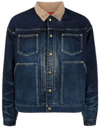 Visvim - Spread-collar Cotton Jacket - Lyst