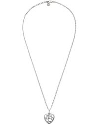 Gucci Blind For Love Ketting In Zilver - Metallic