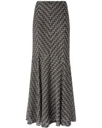 Missoni - Lamé-Maxirock Mit Zickzackmuster - Lyst