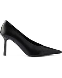 Prada - Ayres Leather Pointy Toe Pumps - Lyst