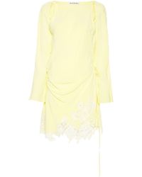 Acne Studios - Floral-lace Detail Mini Dress - Lyst