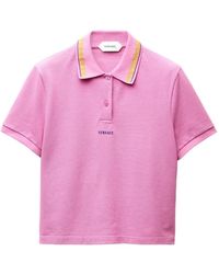 Versace - Polo À Broderies - Lyst