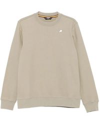 K-Way - Sweater Met Logopatch En Ronde Hals - Lyst