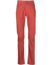 Jacob Cohen - Bard Cotton Gabardine Trousers - Lyst