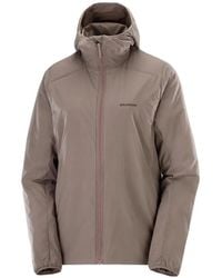 Salomon - Logo-Print Hooded Jacket - Lyst